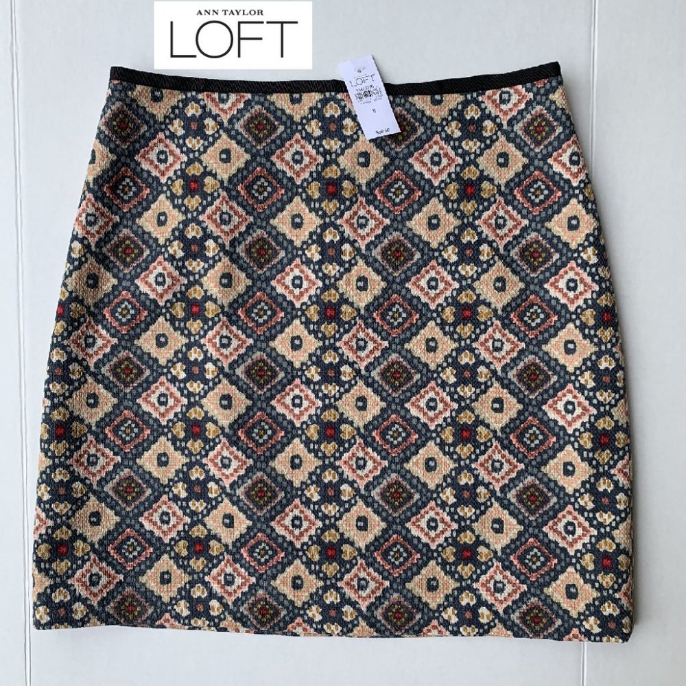 Ann Taylor LOFT Women's Tweed Knee Lengths Skirt